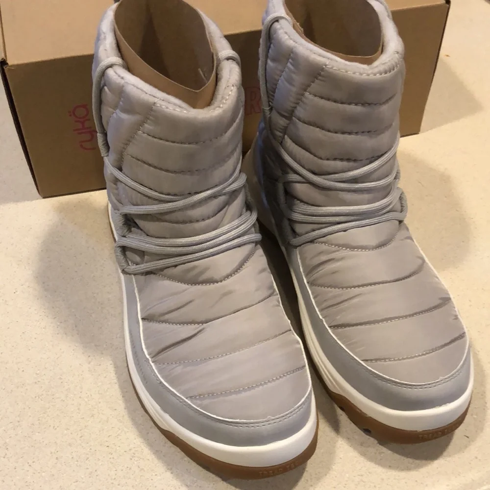 RYKA HIGHLIGHT WINTER BOOT PALOMA GREY US SIZE 8 NEW IN BOX
